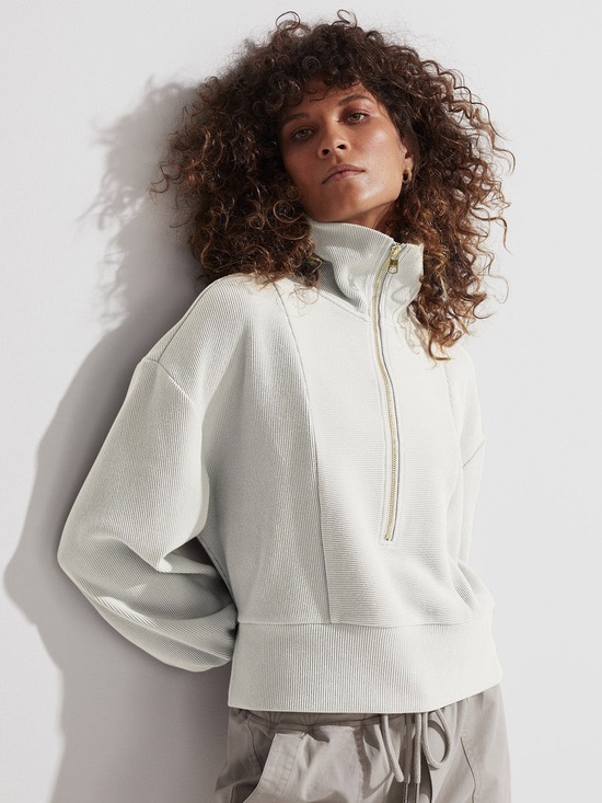 Varley Tops - Varley Ramona 1/2 Zip Sweatshirt Ottoman Rib small Moisture-wicking & breathable